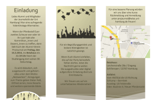 Einladung Alumni-Feier Projournal